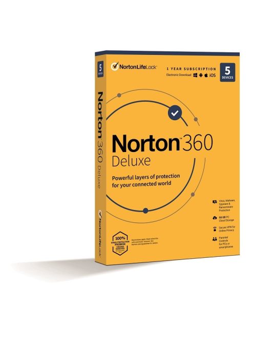 Norton 360 Deluxe 50GB 1 felhasználó 5 eszközre