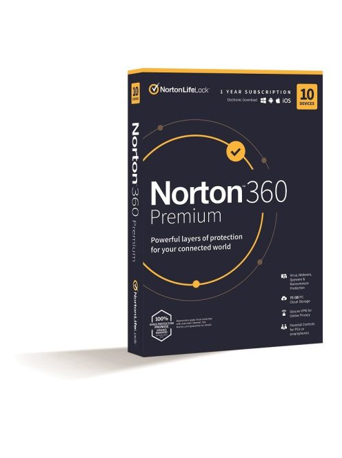 Norton 360 Premium 75GB 1 felhasználó 10 eszközre