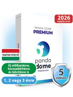 Panda Dome Premium 5 eszközre 1 évre, Olcsó Antivirus! Avast, McAfee, ESET, Nod32, Kaspersky, Bitdefender