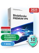 Bitdefender VPN Premium 10 eszközre, 1 évre