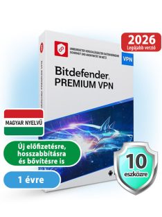 Bitdefender VPN Premium 10 eszközre, 1 évre