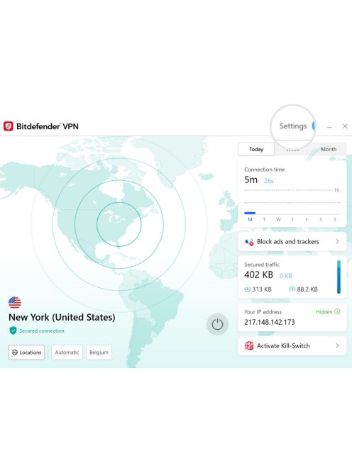 Bitdefender VPN Premium 10 eszközre, 1 évre