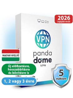 Panda Dome VPN 5 eszközre 1 évre, Olcsó Antivirus! Avast, McAfee, ESET, Nod32, Kaspersky, Bitdefender