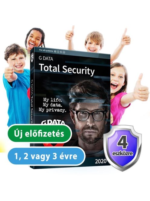 G DATA Total Security 4 eszközre 20% kedvezménnyel tanárok, diákok, nyugdíjasok, EÜ dolgozók, rendőrök, tűzoltók részére 