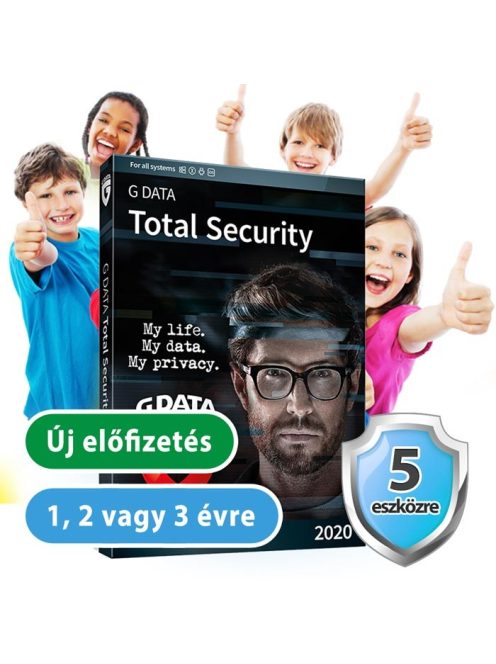 G DATA Total Security 5 eszközre 20% kedvezménnyel tanárok, diákok, nyugdíjasok, EÜ dolgozók, rendőrök, tűzoltók részére 