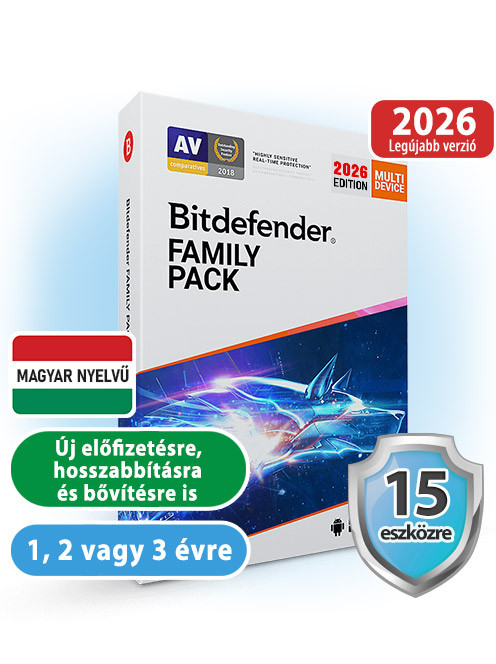 Bitdefender Family Pack 15 eszközre