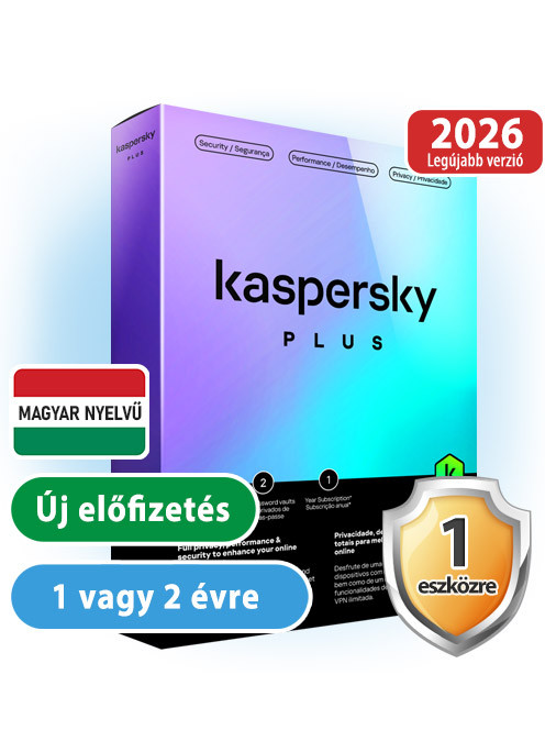 Kaspersky Plus (Internet Security 2026) Multi-Device 1 eszközre 1 évre