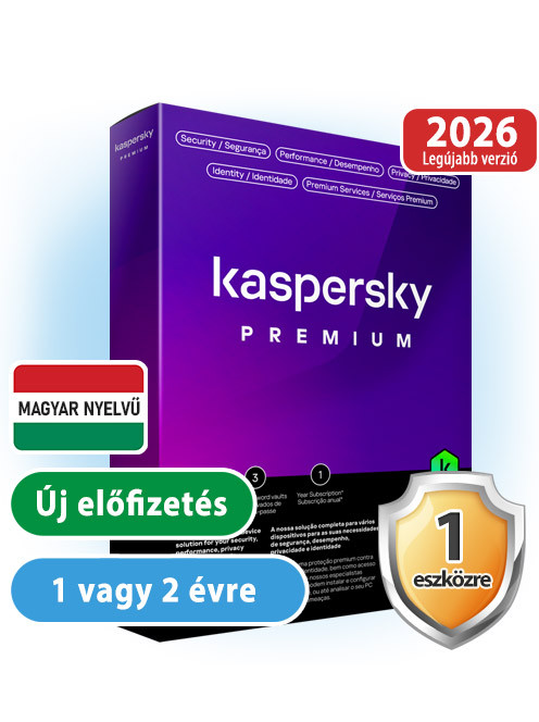 Kaspersky Premium (Total Security 2026) 1 eszközre 1 évre