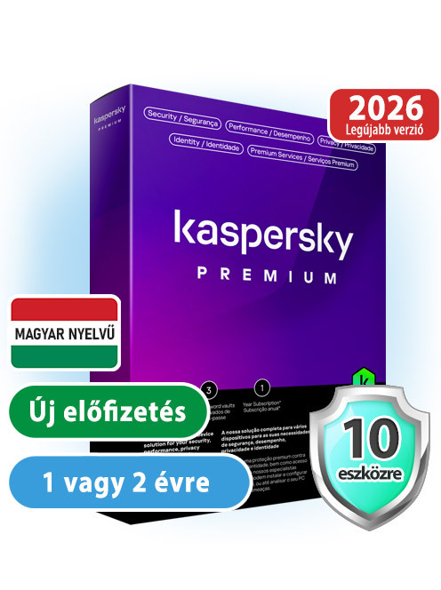 Kaspersky Premium (Total Security 2026) 10 eszközre 1 évre