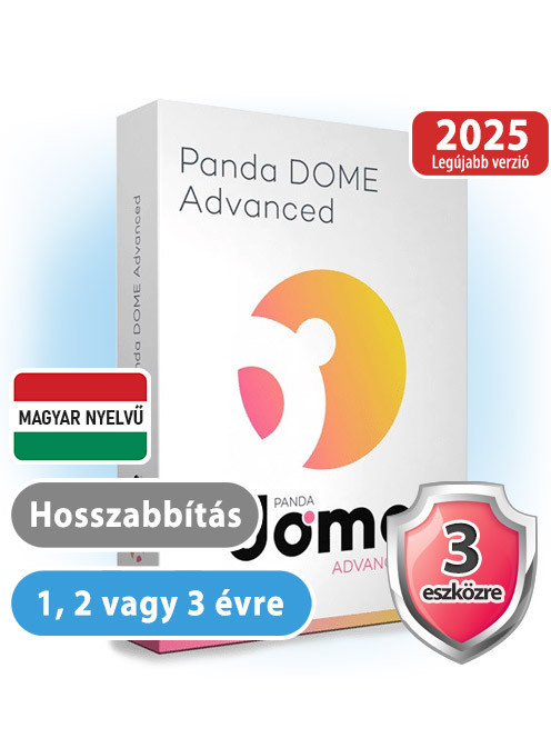 Olcsó Antivirus! Avast, McAfee, ESET, Nod32, Kaspersky, Panda Panda Dome Advanced 3 eszközre 3 évre (hosszabbítás)