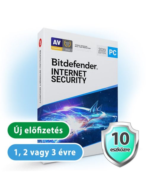 Bitdefender Internet Security 10 eszköz / 1 év