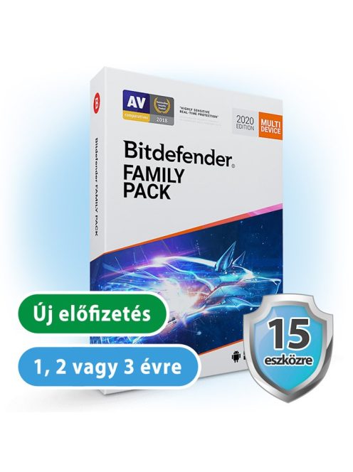Bitdefender Family Pack 15 eszköz/ 2 év