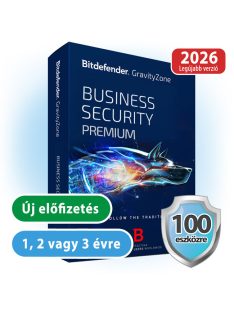   Bitdefender GravityZone Business Security Premium 100 eszközre, 1 évre