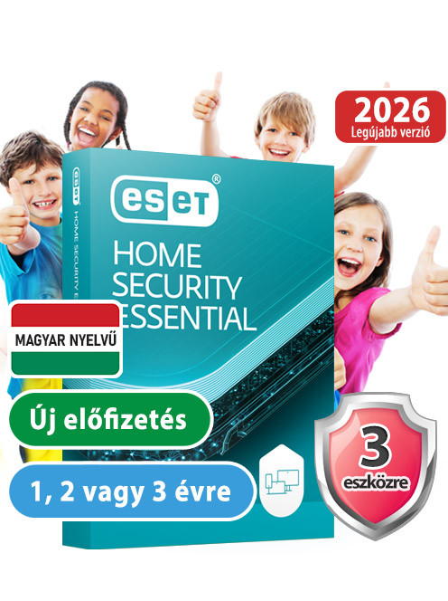 ESET Home Security Essential (Internet Security) 3 eszközre, 1 évre