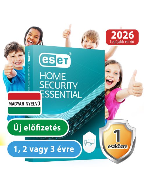 ESET Home Security Essential hosszabbítás 4 eszközre, 1 évre 30% kedvezménnyel tanárok, diákok, nyugdíjasok, EÜ dolgozók részére