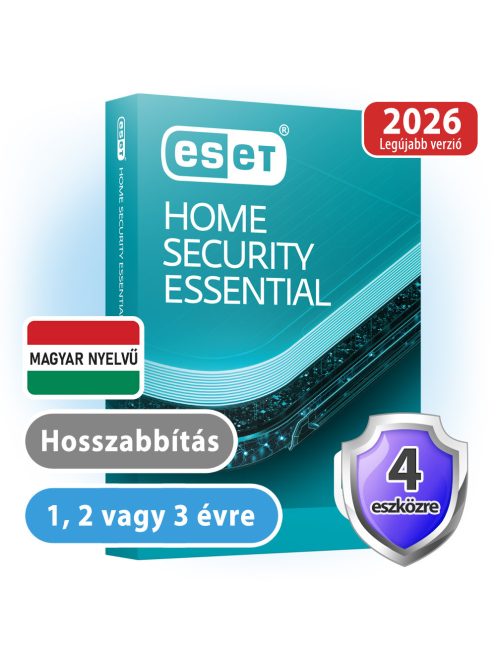 ESET Home Security Essential (Internet Security) 4 eszközre, 1 évre, hosszabbítás