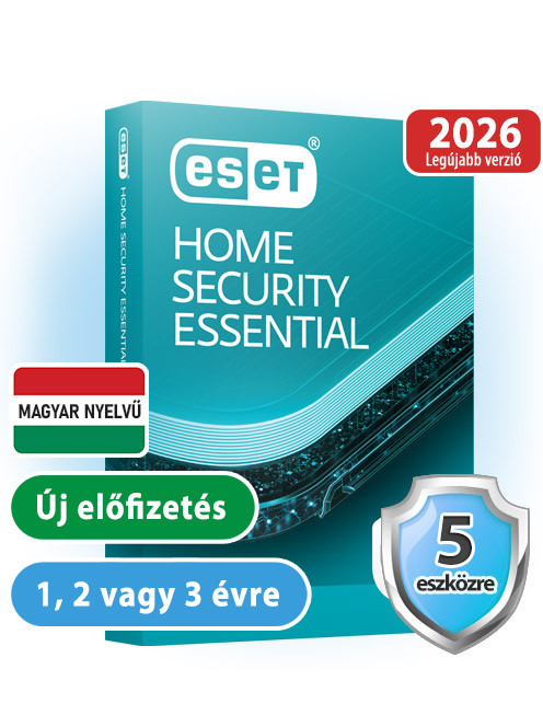 ESET Home Security Essential (Internet Security) 5 eszközre, 1 évre