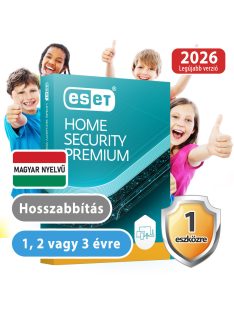   ESET Home Security Premium 1 eszközre 2 évre, hosszabbítás, 30% kedvezménnyel tanárok, diákok, nyugdíjasok, EÜ dolgozók részére