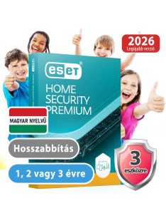   ESET Home Security Premium 3 eszközre 1 évre, hosszabbítás, 30% kedvezménnyel tanárok, diákok, nyugdíjasok, EÜ dolgozók részére