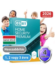   ESET Home Security Premium 4 eszközre 2 évre, hosszabbítás, 30% kedvezménnyel tanárok, diákok, nyugdíjasok, EÜ dolgozók részére