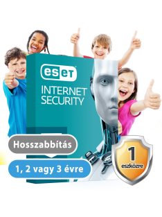   ESET Internet Security 1 eszközre (hosszabbítás) 30% kedvezménnyel tanárok, diákok, nyugdíjasok, EÜ dolgozók részére 