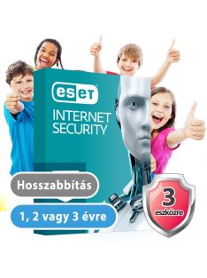   ESET Internet Security 3 eszközre (hosszabbítás) 30% kedvezménnyel tanárok, diákok, nyugdíjasok, EÜ dolgozók részére 