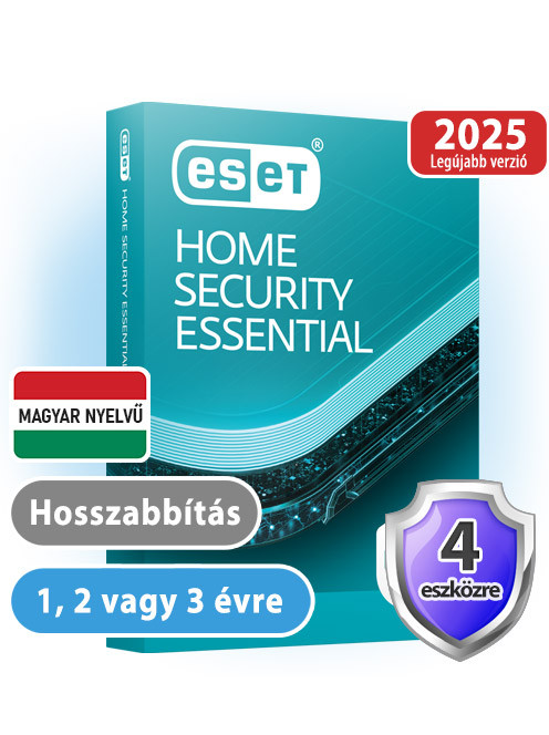ESET Essential (Internet Security) 4 eszközre (hosszabbítás)
