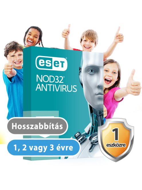 ESET NOD32 Antivrus 1 eszközre (hosszabbítás) 30% kedvezménnyel tanárok, diákok, nyugdíjasok, EÜ dolgozók részére
