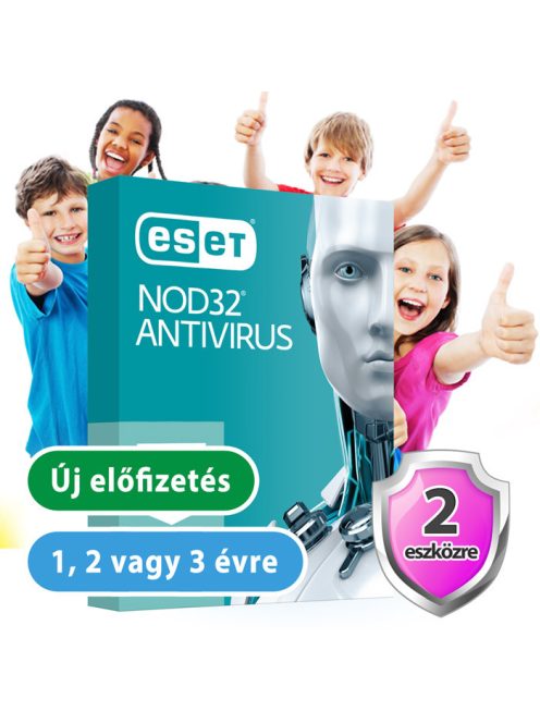 ESET NOD32 Antivrus 2 eszközre 30% kedvezménnyel tanárok, diákok, nyugdíjasok, EÜ dolgozók részére