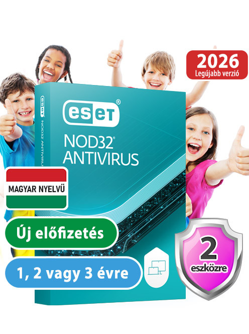 ESET NOD32 Antivrus 2 eszközre 30% kedvezménnyel tanárok, diákok, nyugdíjasok, EÜ dolgozók részére