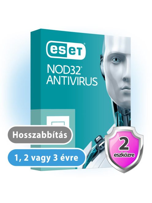 ESET NOD32 Antivrus 2 eszközre (hosszabbítás)