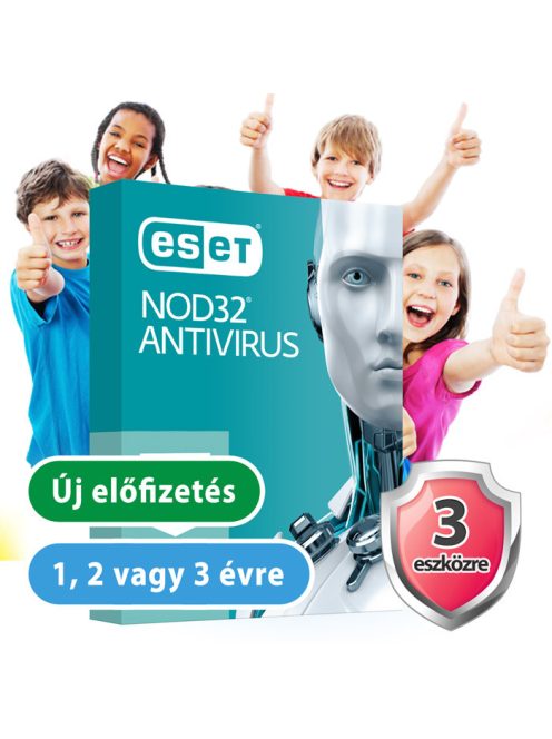 ESET NOD32 Antivrus 3 eszközre 30% kedvezménnyel tanárok, diákok, nyugdíjasok, EÜ dolgozók részére