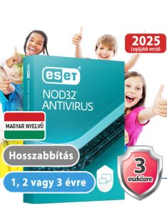   ESET NOD32 Antivrus 3 eszközre (hosszabbítás) 30% kedvezménnyel tanárok, diákok, nyugdíjasok, EÜ dolgozók részére