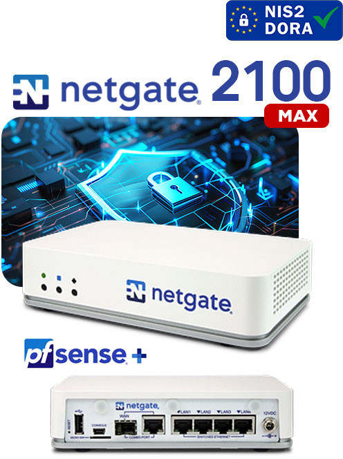 Netgate 2100 MAX PfSense+ tűzfal