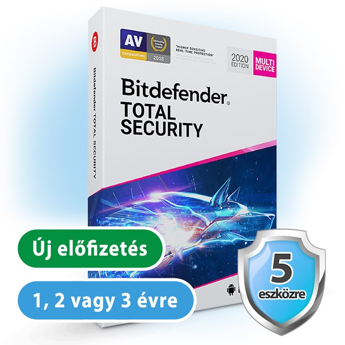 Bitdefender Total Security (10 eszköz - 1 év)